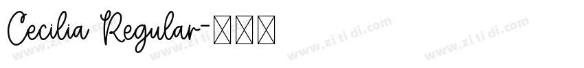 Cecilia Regular字体转换